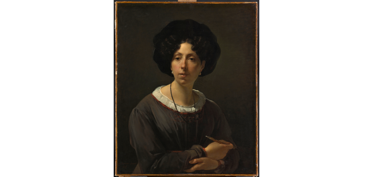 Hortense Haudebourt-Lescot. Autoportrait, 1800, huile sur toile. Paris, Musée du Louvre, Département des Peintures. © RMN-Grand Palais (musée du Louvre) / Mathieu Rabeau