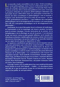 Vérité scientifique et vérité philosophique dans l'oeuvre d'Alexandre Koyré
