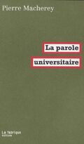 La parole universitaire