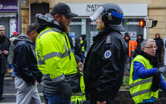 Dans le centre-ville de Charleville-Mezières (Ardennes), le 1er décembre 2018