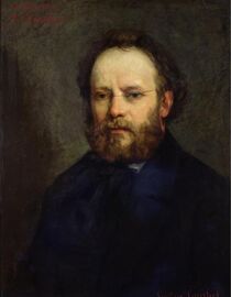Proudhon par Gustave Courbet en 1865. © Domaine Public