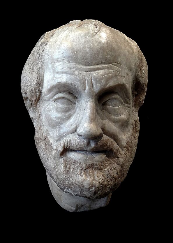 Portrait d'Aristote en marbre, musée du Louvre