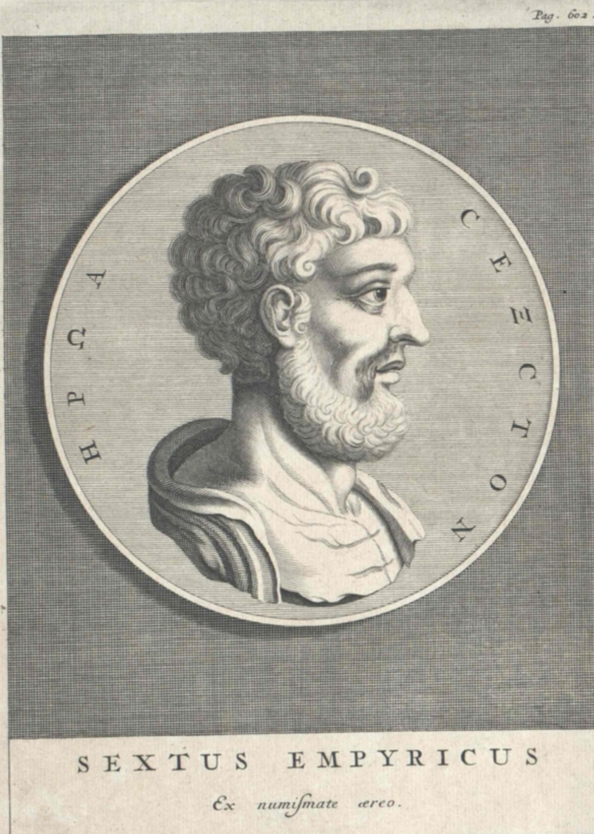 Sextus Empiricus, d'après une médaille de bronze.